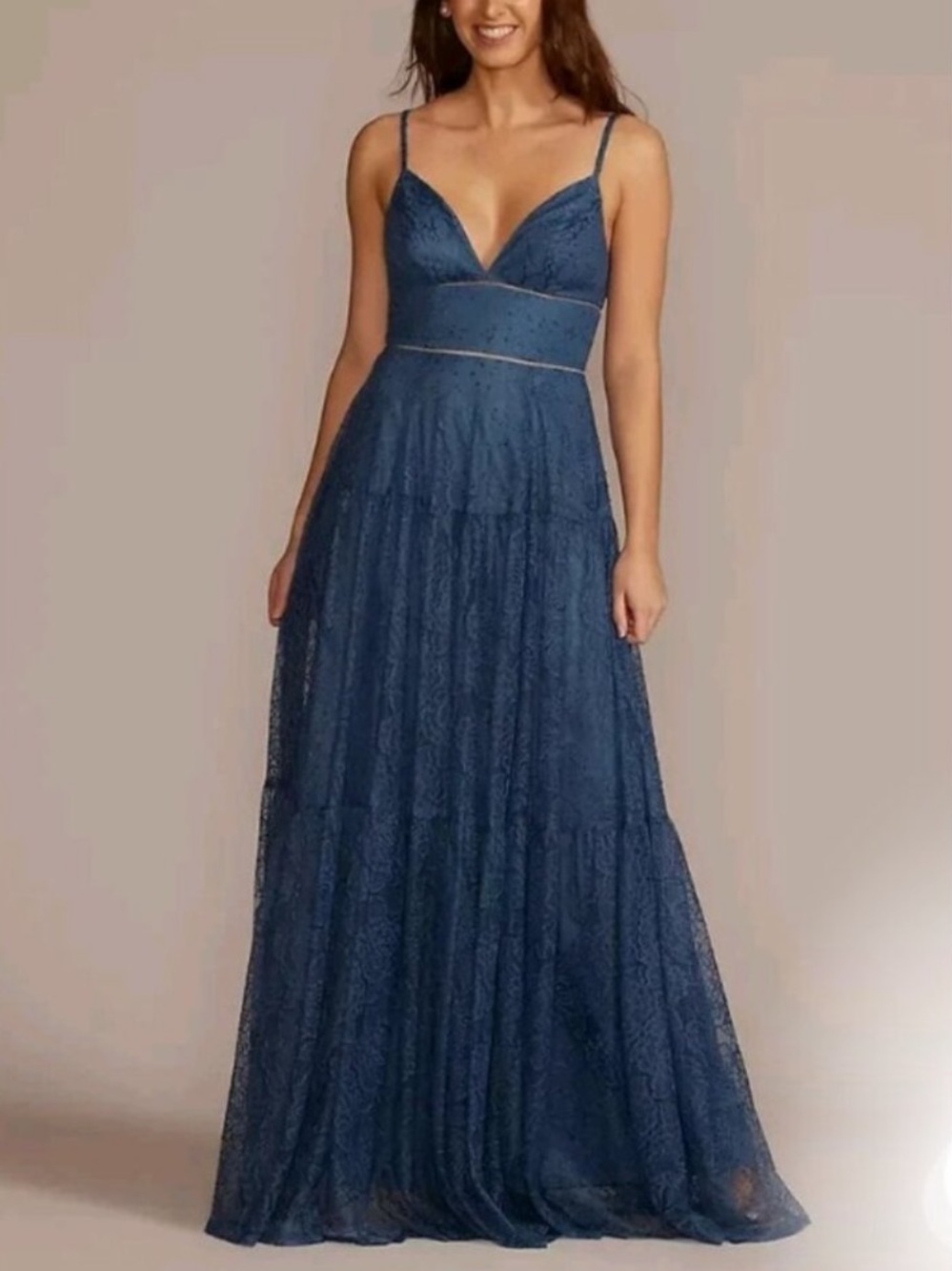 DB Studio NWT Navy Lace Formal Dress